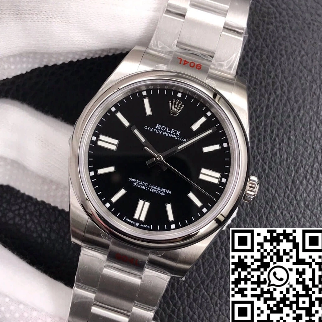 M124300-0002 Oyster EW 41MM Perpetual Factory Rolex Dial Black 0223